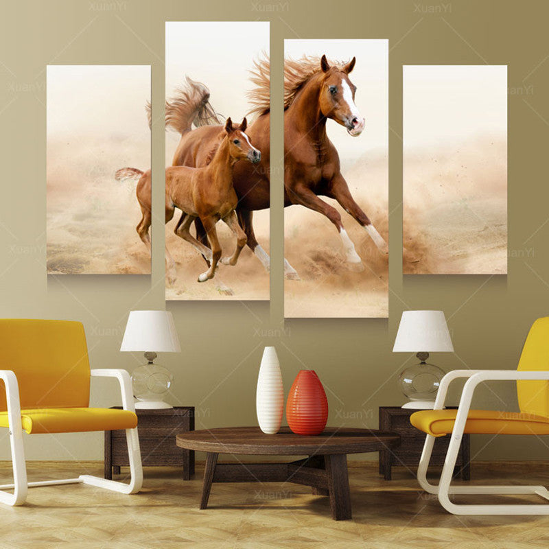 Wall Art Decor - Mom & Child Horses - Zana Horse