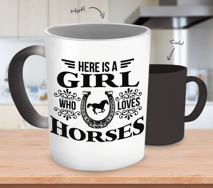 Girl who loves Horses Mug - Zana Horse - 1