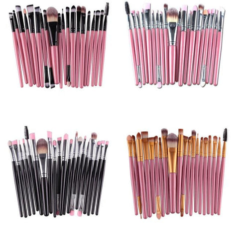 20 top quality makeup brushes in one set for less money
