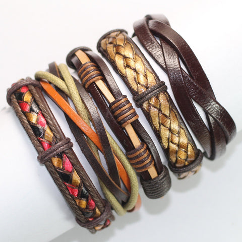 Boho-Inspired Leather Bracelets