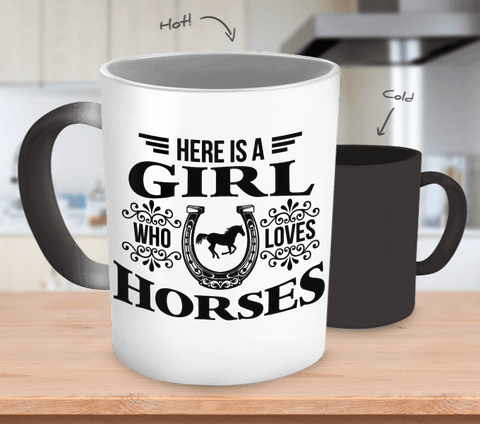 Girl who loves Horses Mug