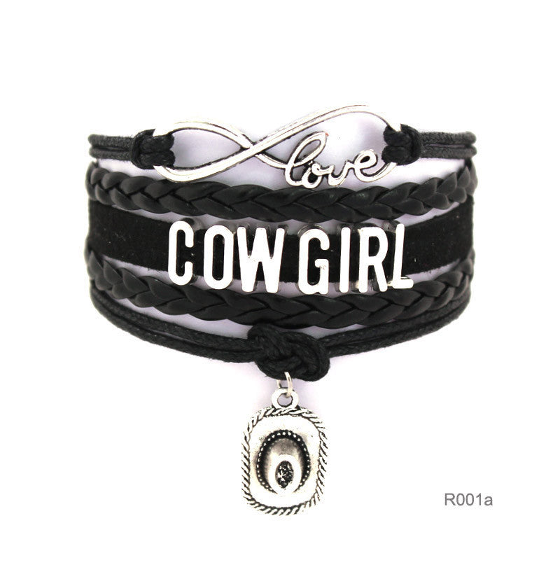 Cowgirl Infinity Love Charm Bracelet - Zana Horse - 3