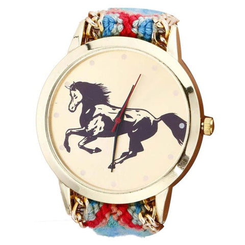 Braided Horse Watch