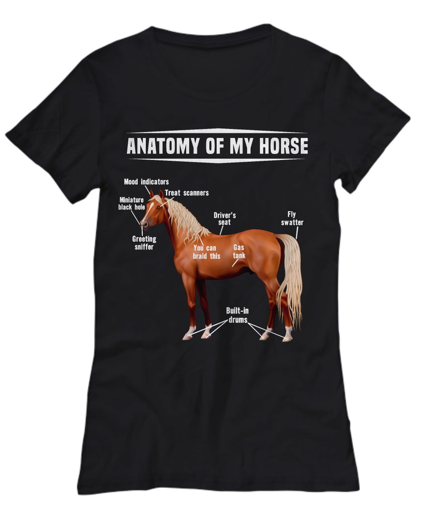 Anatomy Of My Horse T-shirt - Zana Horse - 3